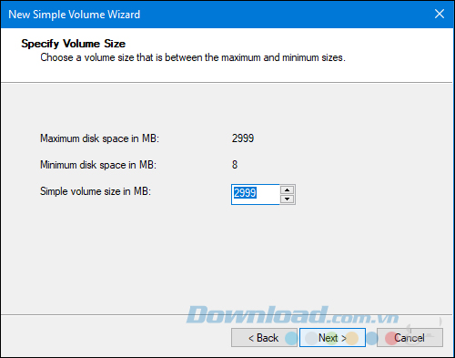 Thu gọn phân vùng hơn nữa