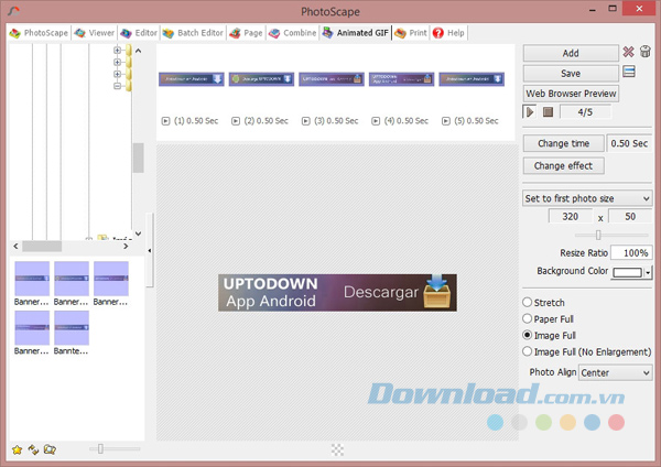 Ảnh động GIF trong PhotoScape
