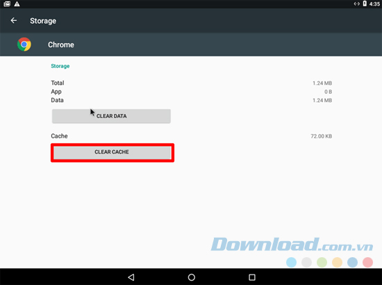 Xóa bộ nhớ cache