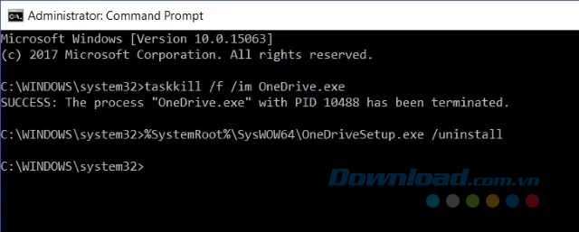 Nhập lệnh thứ 2