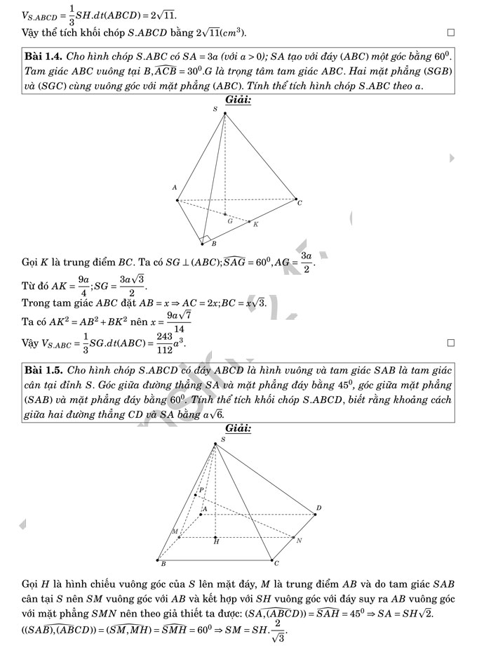 200 bài hình học không gian luyện thi THPT quốc gia
