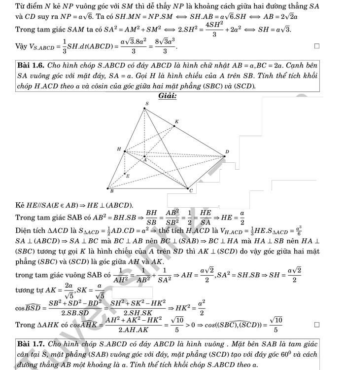 200 bài hình học không gian luyện thi THPT quốc gia