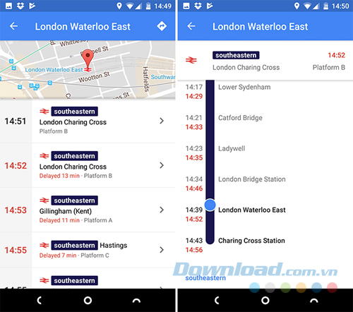Kiểm tra liệu tàu có đến đúng giờ không