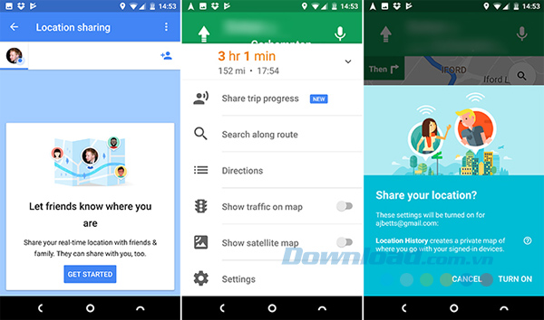 Chia sẻ tiến độ chuyến đi