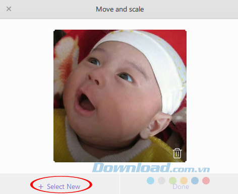 Chọn ảnh mới