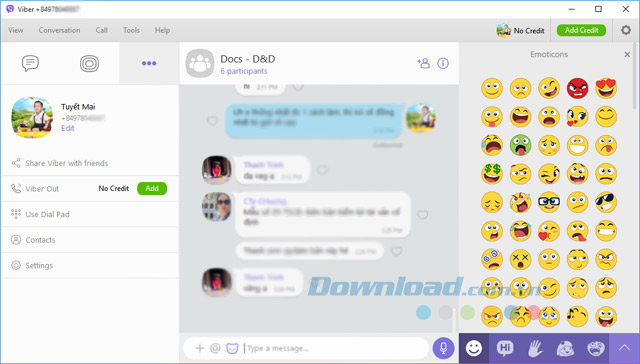Ảnh đại diện Viber sau khi đổi