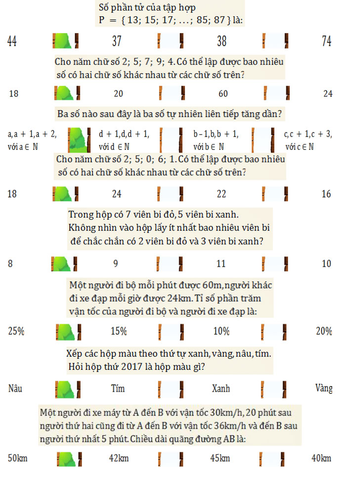 Đề thi Violympic Toán lớp 6 vòng 2 năm 2017 - 2018