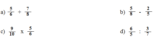 Đề thi giữa học kì 1 môn Toán lớp 5