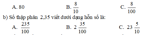 Tuyển tập 60 đề kiểm tra giữa học kì 1 môn Toán lớp 5