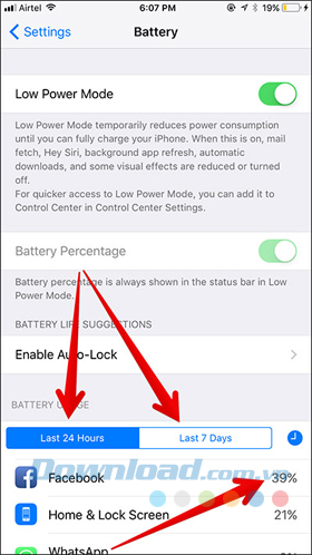 Theo dõi việc sử dụng pin