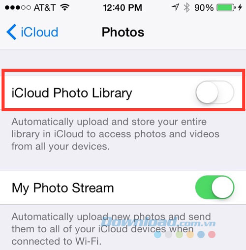 iCloud Photo Library