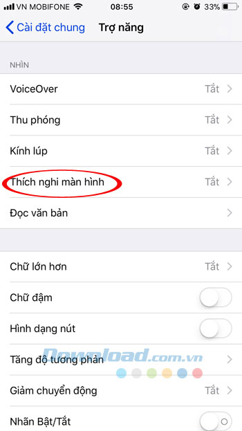Thích nghi màn hình