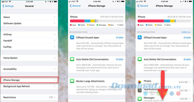 Giải phóng không gian bộ nhớ