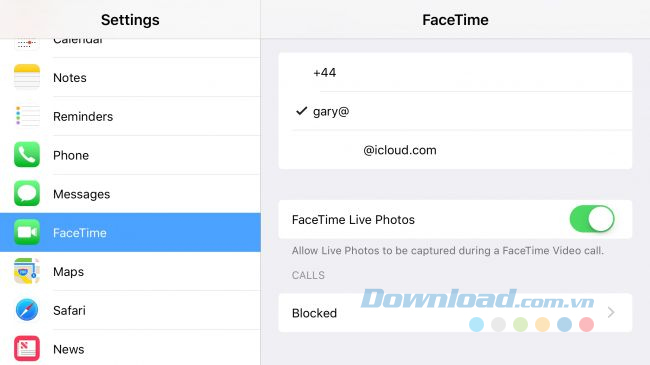 Chặn chụp ảnh FaceTime