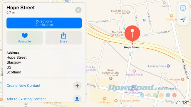 Thu phóng trên Maps