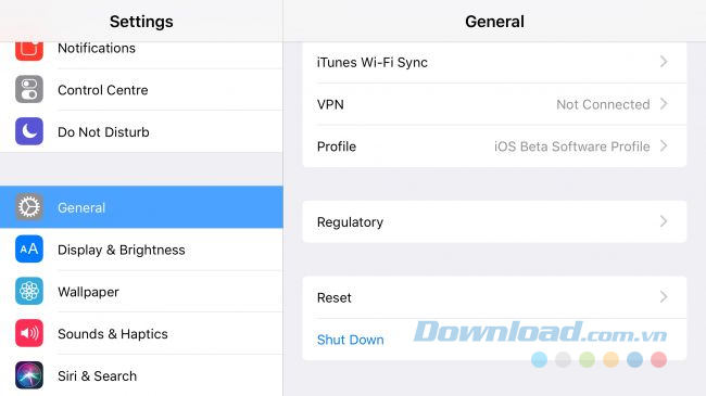 Tắt nguồn không sử dụng nút nguồn