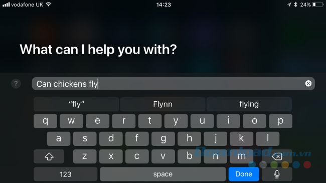 Điều khiển Siri bằng tay