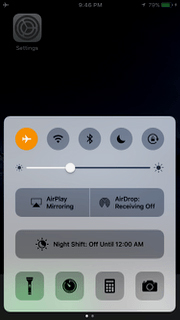 Bật/ tắt chế độ máy bay
