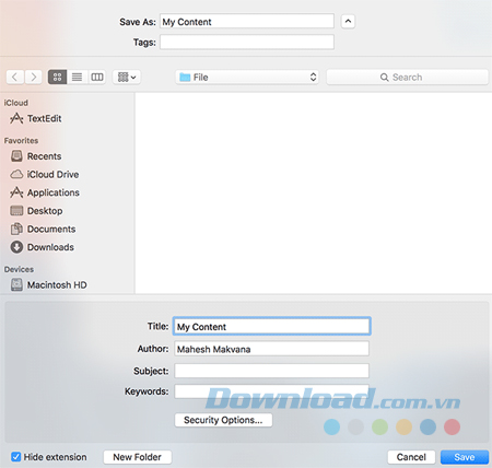 Nhấp vào Save để lưu
