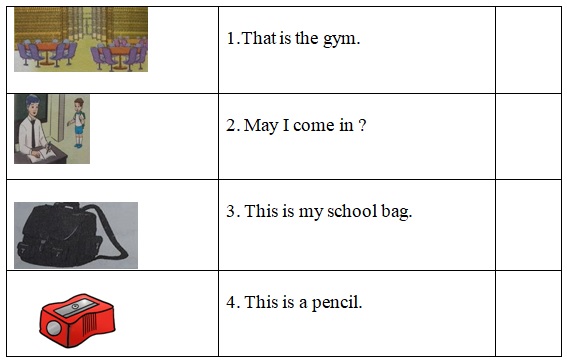 Đề thi học kì 1 môn tiếng Anh lớp 3