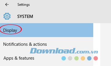 Điều chỉnh màn hình