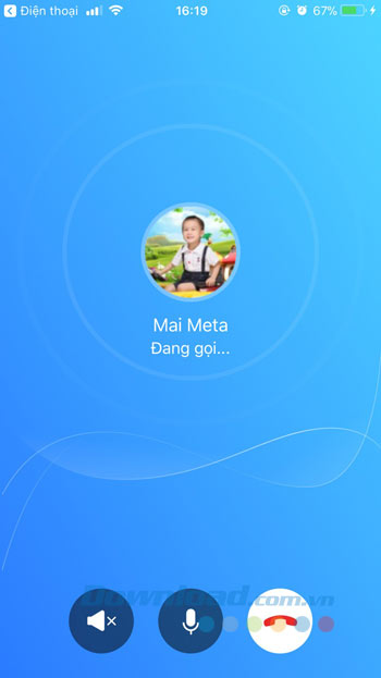 Giao diện gọi điện