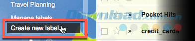 Create new labels