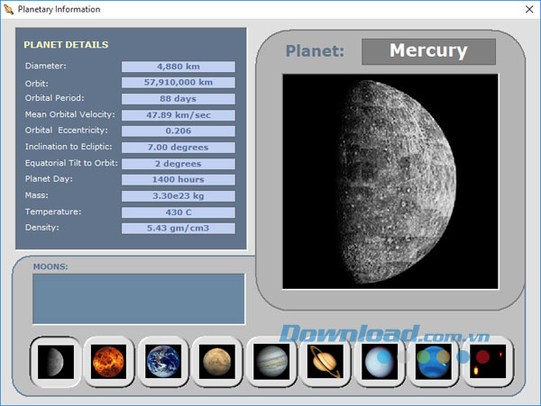 5 nút điều hướng