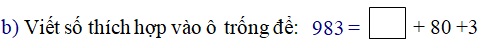 Bài tập tổng hợp kiến thức cơ bản môn Toán, Tiếng Việt lớp 2