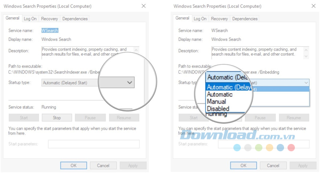 Click vào Automatic