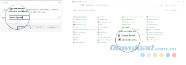 Click vào Troubleshooter