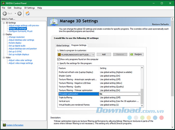 Khắc phục tỷ lệ khung hình với Nvidia