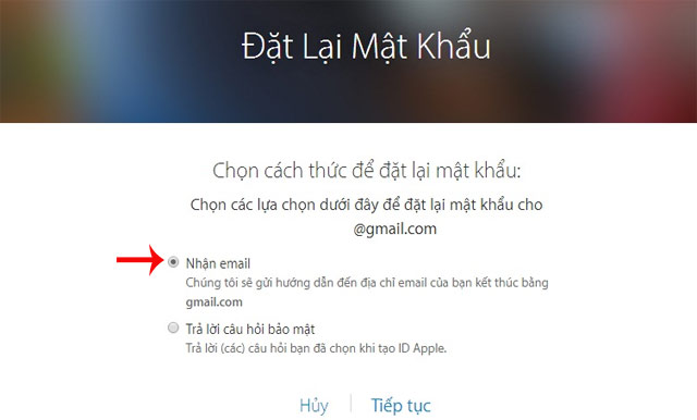 Tích chọn nhận Email