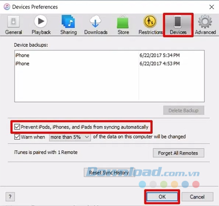 Hoàn thành quá trình vô hiệu hóa