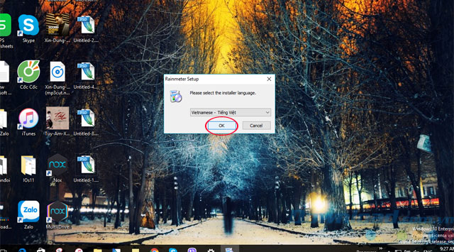 Chọn ngôn ngữ phần mềm