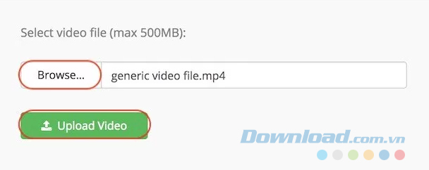 Upload video
