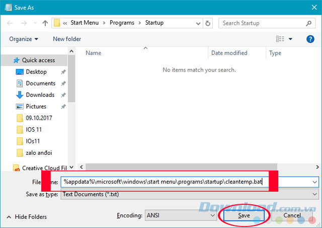 Tạo đường dẫn file