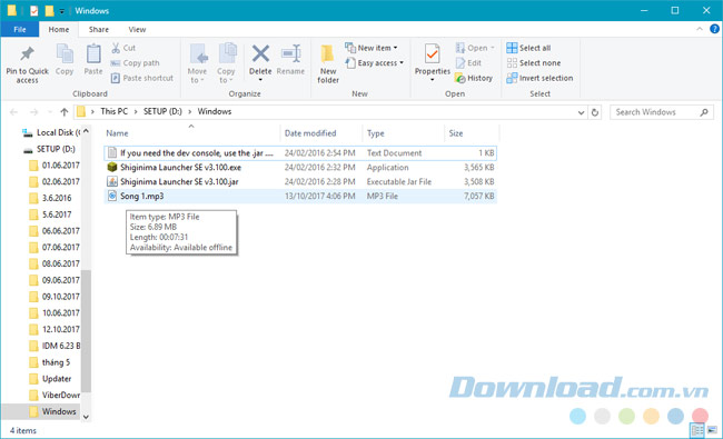 Thư mục chứa nhạc