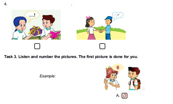 Đề thi giữa kì 1 môn Tiếng Anh lớp 3