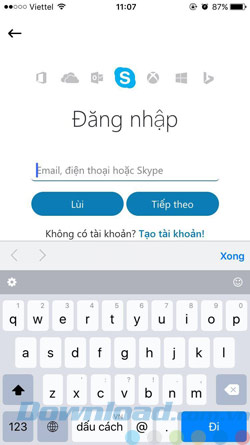 Đăng nhập sau khi đổi mật khẩu