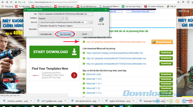 Tải về Minecraft