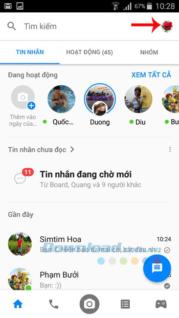 Cách đăng nhập, chuyển đổi nhiều tài khoản Messenger trên di động