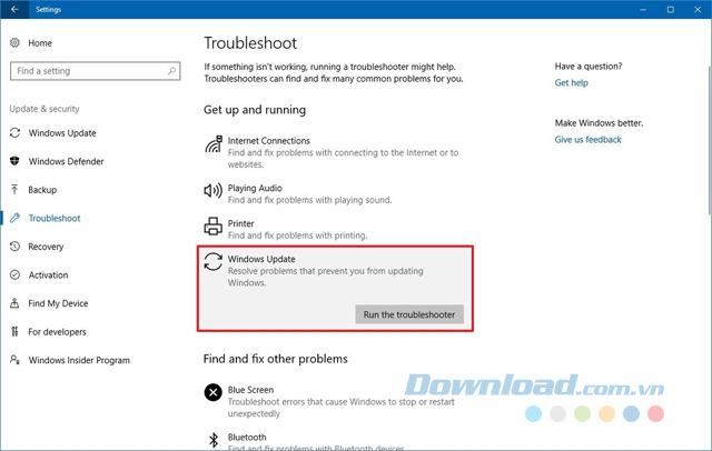 Khắc phục lỗi Windows Update trong quá trình cài đặt