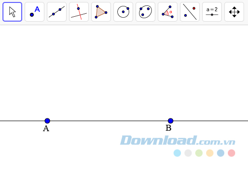 Vẽ đường thẳng AB