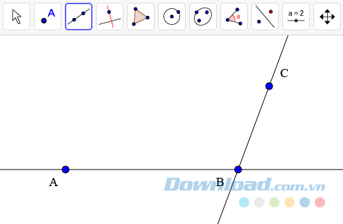 Tạo đường thẳng BC