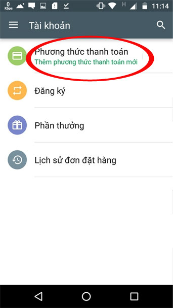 Phương thức thanh toán
