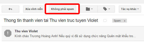 Không phải Spam