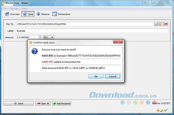 Kiểm tra lại toàn bộ những thông tin bạn đã nhập
