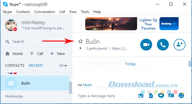 Thêm liên lạc vào danh sách Favorites
