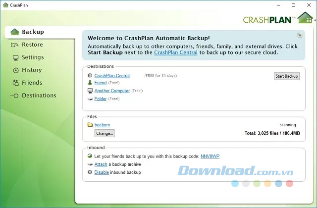 Crashplan